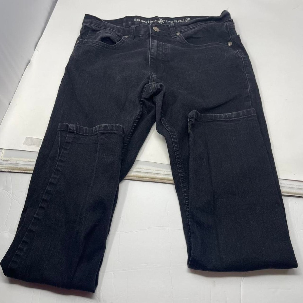 Beverly Hills Polo Club Men's Black Denim Jeans size 30 x 30